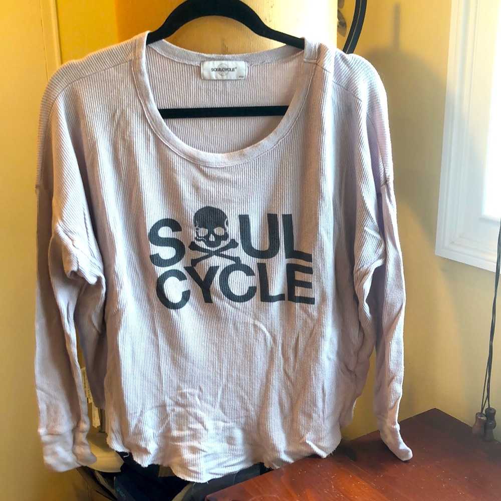 SoulCycle light weight thermal in grey, size small, good condition.